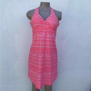 Vibrant Pink Halter Dress